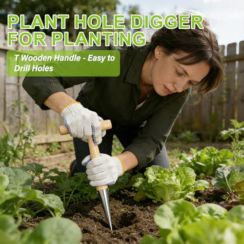Herramienta de mano para plantar bulbos y semillas miniatura 2