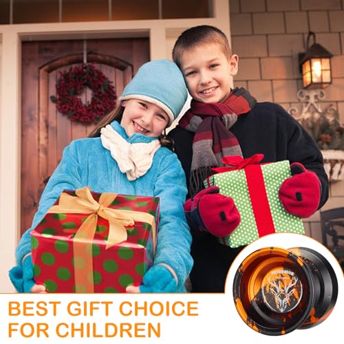 FETESNICE LY10 Yoyo for Kids 8-12 or Above, Responsive Yo yo Professional with Dual Function, Professional Trick Yo-yo for Adults with 10 Yo-yos Strings and Removal Bearing Tool(Black-Gold) - Thumbnail 6