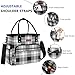 MIYCOO Lunch Bag Lunch Box Women - Leakproof Insulated Lunch Cooler Bag for Women - Large Lunch Tote Bags Adults, Checkered Black and White