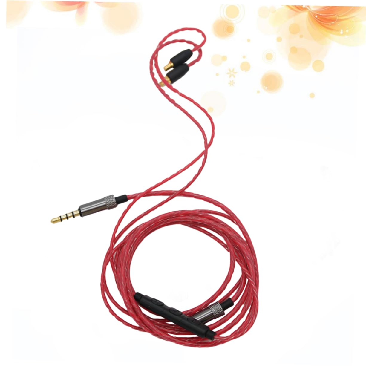 BESTonZON 3pièces Câble De Filaire Pour Casque Audio Upgrade Earphone Line Compatible Avec Rouge