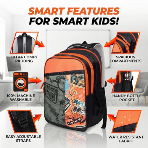 Image of VISMIINTREND School Bags for Girls & Boys 11-12, 13-14 Years, 12+ Years Old, Water Resistant, Laptop Casual Travel College School Backpack for Boys /Girls | Birthday /Rakhi Gifts