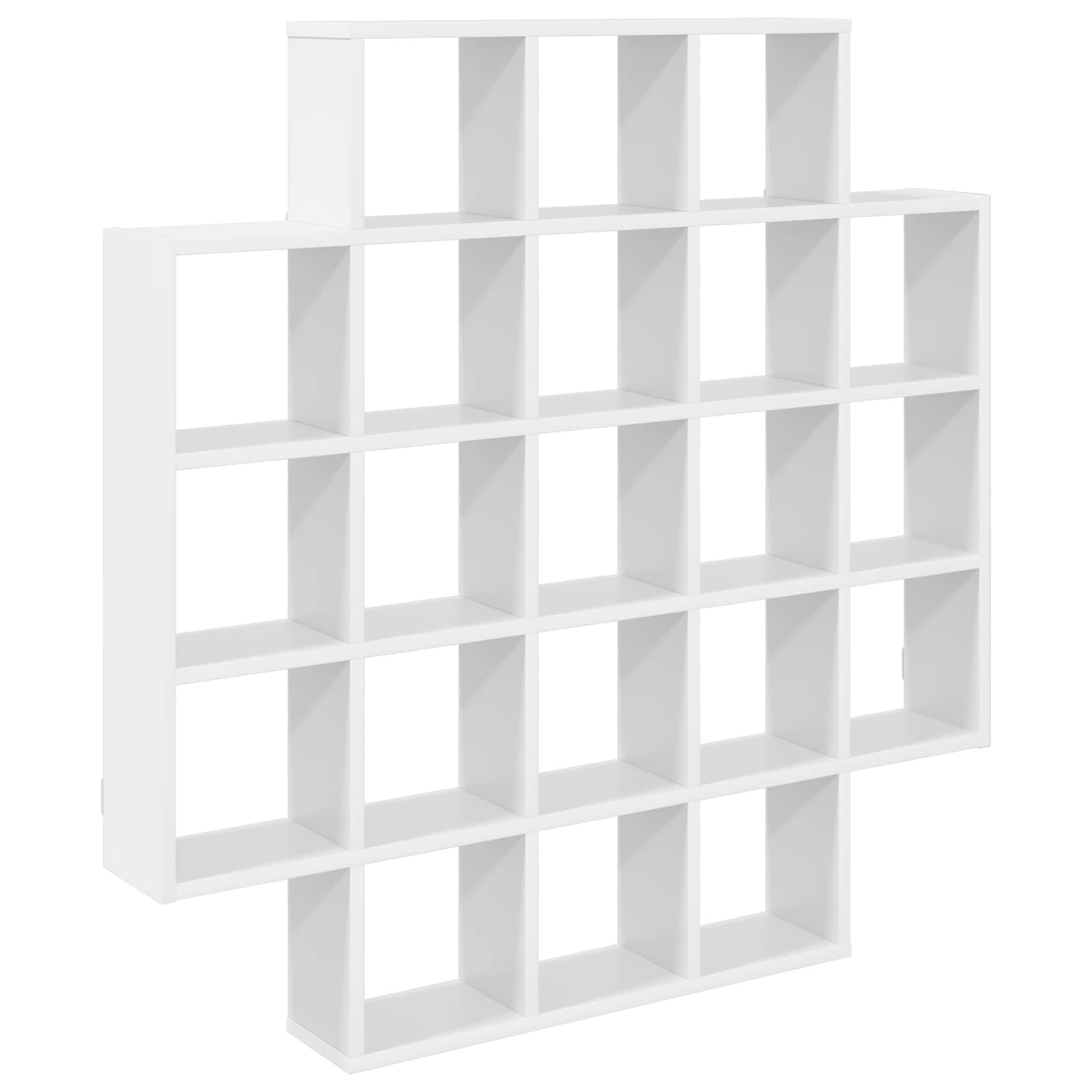 Hothingwell - Estantería de pared (100 x 13 x 100 cm), color blanco