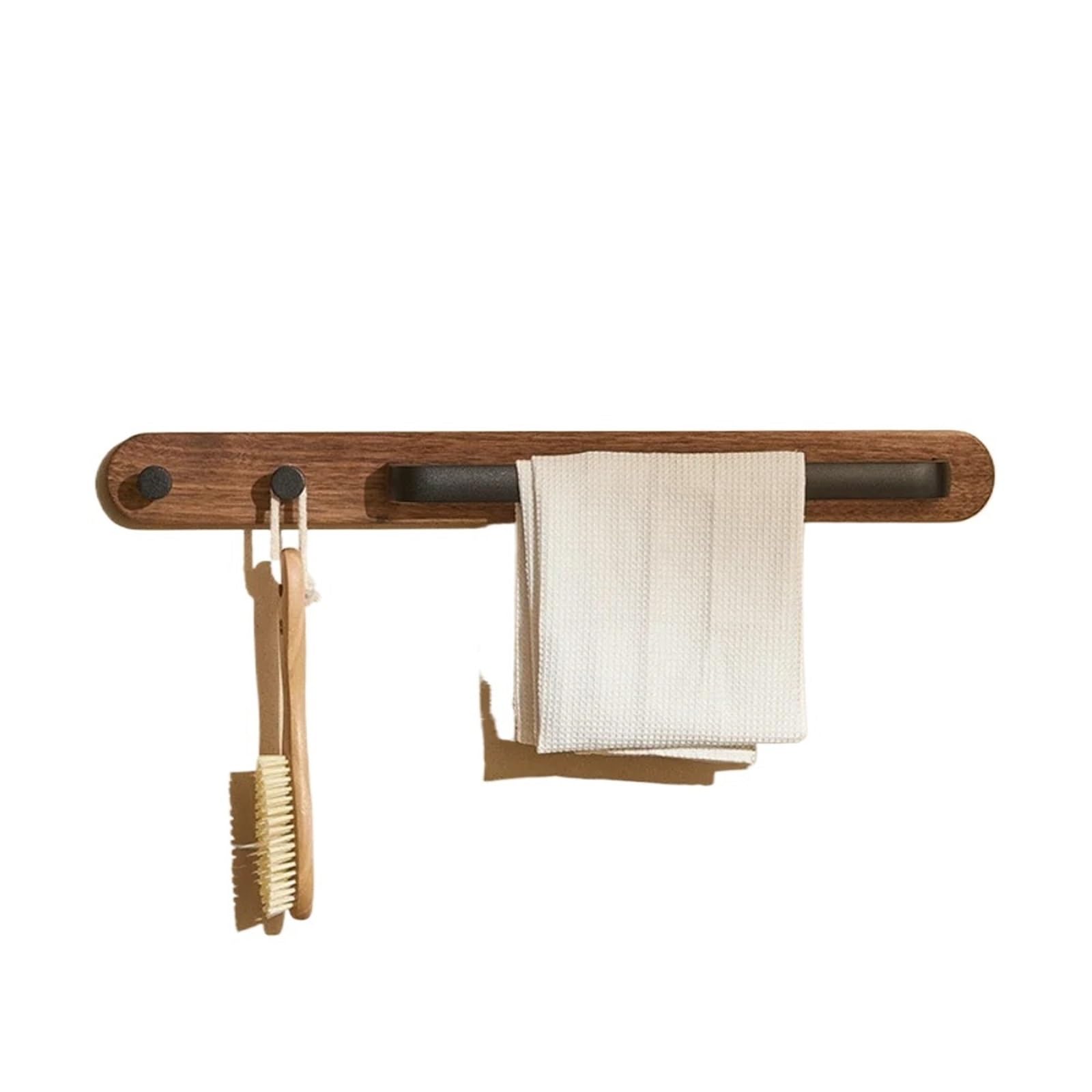 Toallero de baño Madera Nogal para Bricolaje Herramientas