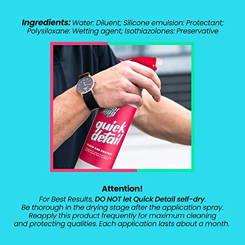 Limpiador Hidrofóbico Quick Detail en Spray para Vehículos 32oz miniatura 5