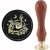 CRASPIRE Wax Seal Stamp Anubis Egyptian Sealing Stamp Copper Seals Vintage Removable Brass Stamp Head With Wooden Handle For Halloween Letter Invitation Envelope Cards Decoration - View #6