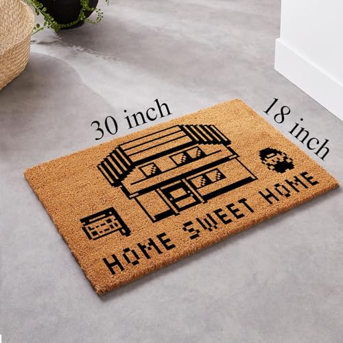 Funnycoirmonsterdoormathomesweethomewelcomemat30x18inchheavydutynonslipoutdoorindooruse Urban Country Home Decor Funny coir monster doormat home sweet home welcome mat 30 x 18 inch heavy duty non slip outdoor indoor use urban country home decor