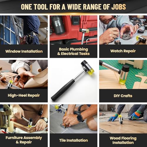 FXPay 25mm Double-Faced Rubber Mallet