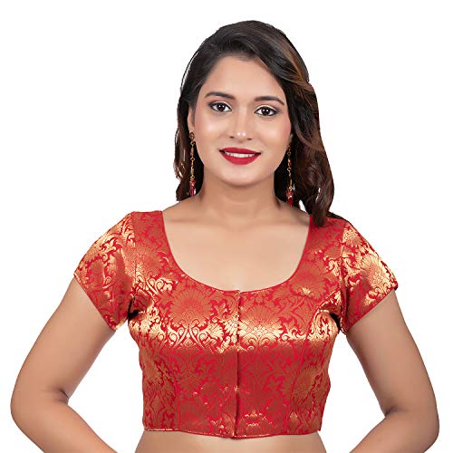 Image of Biyu Being With You Women's Synthetic Saree Blouse