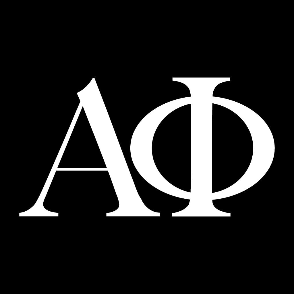 VictoryStore Outdoor Camping Chair - Alpha Phi Black Folding Camping Chair with Carry B