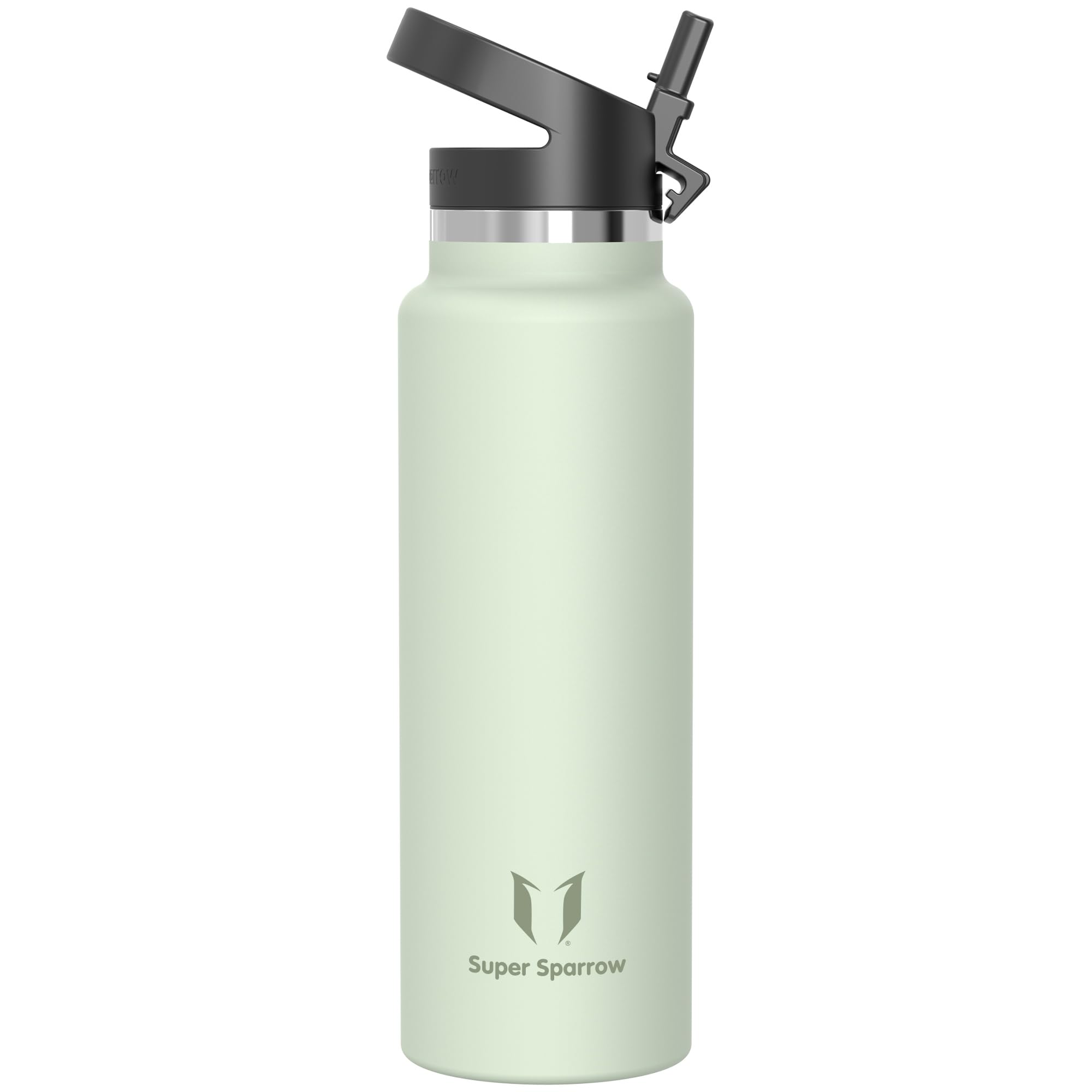 Super Sparrow Aloe Water Bottle Insulated - 1.5L - Wide Mouth Metal Bottle - Wide Mouth Swivelsip Flask - Bpa Free, Leak Proof - Ergonomic Straw Water Bottles For Work, Gym, Travel, Sports