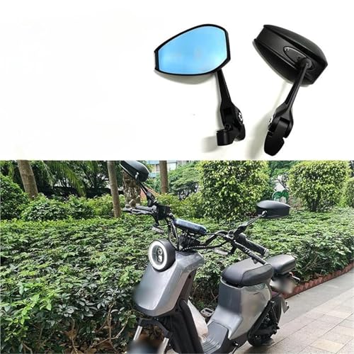 Espejos de moto de cristal azul para rutas nocturnas seguras en ciudad y carretera MT07 5