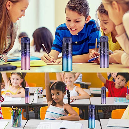 Rosechen Water Bottle Thermoses Starry Sky, Thermal Vacuum Cups For Hot And Cold Drinks, Bpa Free Stainless Steel Insulated Leak-Proof Flask For Boys And Girls School Kids Indoor Outdoor Sports thumb #5