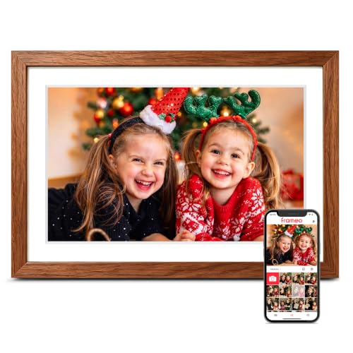 Frameo 10.1'' Digital Picture Frame WiFi, Electronic Photo Frame 32GB