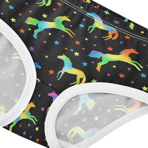 Girls Underwear Soft Cotton Galaxy Unicorn Kids Panties in Sizes 2/3t, 4t, 5t, 6 and 84