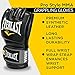 Everlast Pro Style MMA Flexible Synthetic Leather Grappling Mitt Work Training Gloves with Full Wrist Wrap Strap and EverDri Technology, L/XL, Black