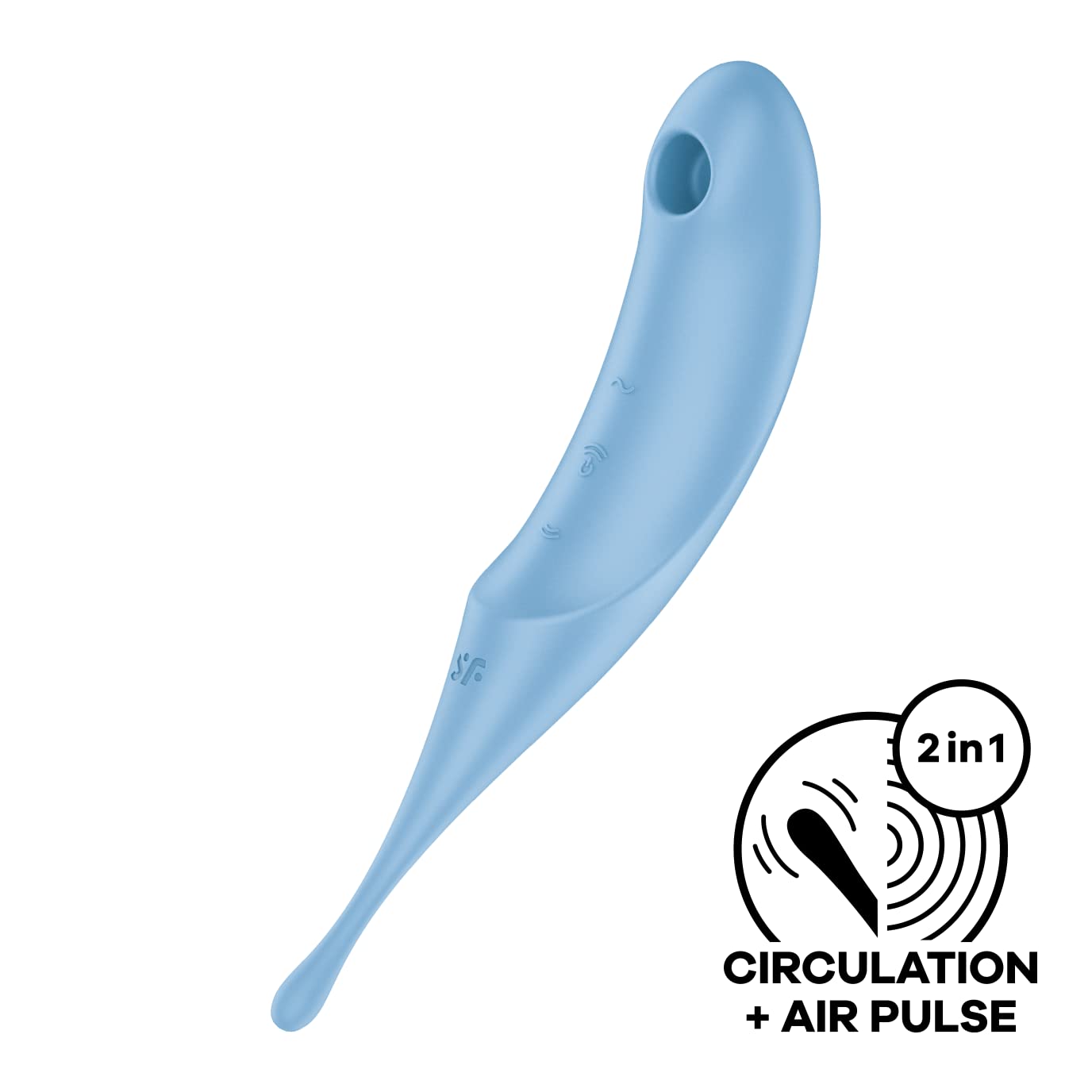 Satisfyer Twirling Pro vibrador de ondas de presión | vibrador de clítoris | silicona respetuosa con el cuerpo | 11 programas de ondas de presión y 12 de vibración | succionador de clítoris femenino