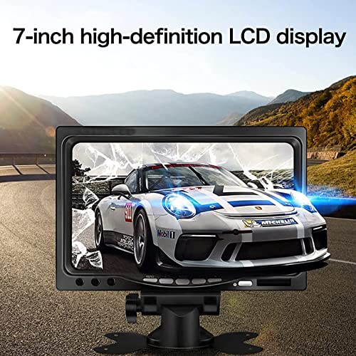 OBEST 7 Inch Rear View Camera Screens, Full Colour LCD Display, 800 * 480 RP, DC12V-24v, AV1/AV2 Video Switching - Image 2