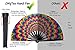 OMyTea Bamboo Large Rave Folding Hand Fan for Men/Women - Chinese Japanese Handheld Fan with Fabric Case - for Electronic Dance Music Festival Party, Performance, Decorations, Gift (Trippy Hippie)