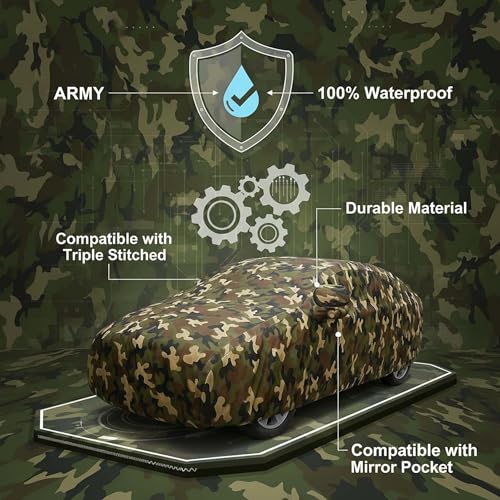 Image of Sulfar 100% Waterproof Car Body Cover for BMW 2 Series - Triple-Stitched Dustproof UV, Heat & Rain Protection with Mirror Pockets, Full-Bottom Elastic & Free Storage Bag - All-Weather Indoor Outdoor (