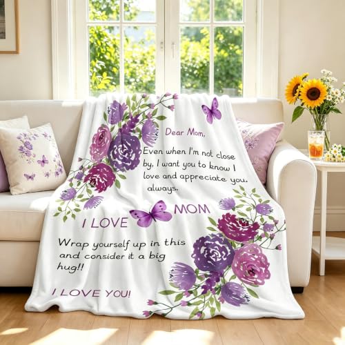 Mom Blanket, Birthday Gifts for Mom, Fall Mother Gifts from Daughter Son - image 8