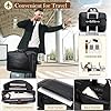 Faux Leather Messenger Bag for Men: 17.3 Inch Laptop Bag Briefcasen Convertible Backpack 3 in 1 Computer Handbags Work Bag Shoulder Crossbody Bags Office, Black #2