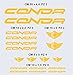 Kit d'autocollants pour vélo Conor compatibles avec les autocollants MBK bike Cycle – Couleur : 1471 (021 jaune)