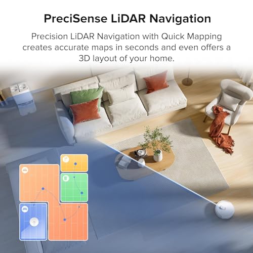 roborock Qrevo Robot Vacuum and Mop, Auto-Drying, Auto Mop Washing, Dual Spinning Mops, Auto Mop Lifting, Self-Refilling, Self-Emptying, Reactive Tech Obstacle Avoidance, 5500Pa, White (Renewed)