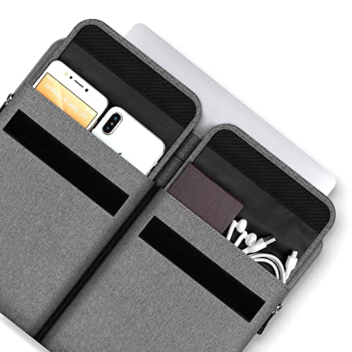 DOMISO 17 Zoll Laptop Tasche Multifunktionale Aktentasche Schultertasche für 17" Laptops/17.3" HP Pavilion 17/MSI GS73VR Stealth PRO/ASUS,Grau – Bild 5