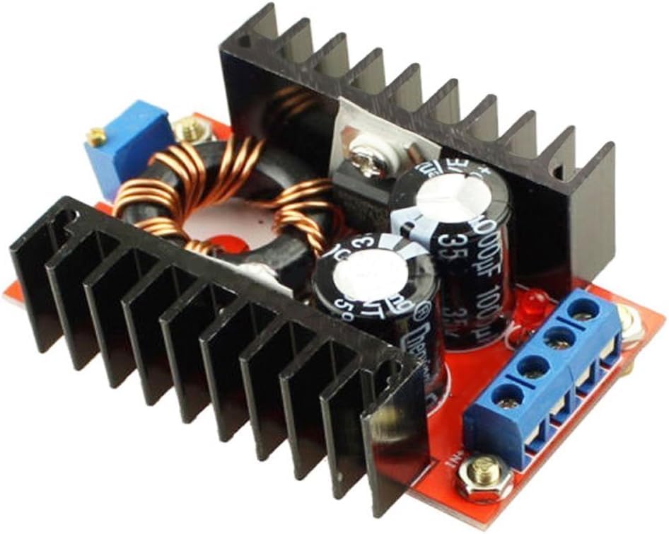 150W DC-DC Step Up Converter Boost Module 10-32V to 12-35V Adjustable Power Supply Module with LED Indicator and Multi-Turn Potentiometer for Rduino Projects DIY Electronics-image-22