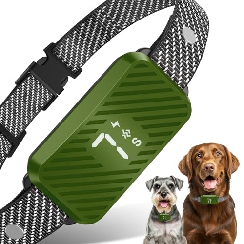 Dog-Bark-Collar-for-Large-Medium-Small-Dogs-Effective-No-Bark-Collar-Smart-Barking-Collar-Rechargeable-Bark-Collar-with-7-Sensitivity-3-Modes-Waterproof-Grass-Green Dog Bark Collar for Large Medium Small Dogs, Effective No-Bark Collar, Smart Barking Collar, Rechargeable Bark Collar with 7 Sensitivity, 3 Modes, Waterproof, Grass Green - Image 1