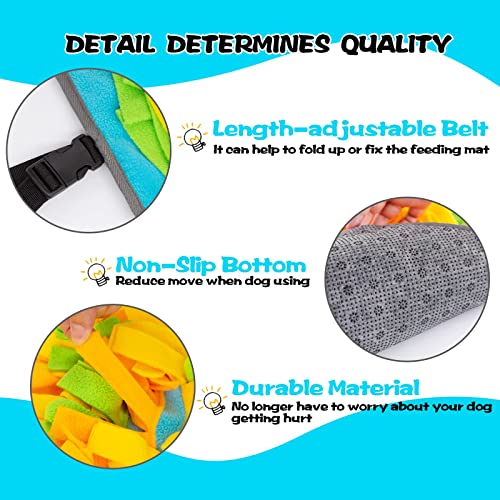 ZMUBB Large Snuffle Mat for Dogs with Dog Puzzle Toys Pet Foraging Mat and Interactive Toys for Nose-Work Feeding… - Image 2