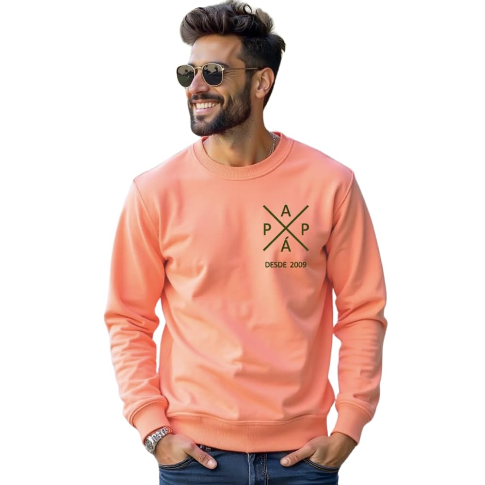 Sudadera Personalizada Mediante Bordado | Regalo Original Personalizado | Ideal para Día del Padre, Día de la Madre, San Valentín, Amigos