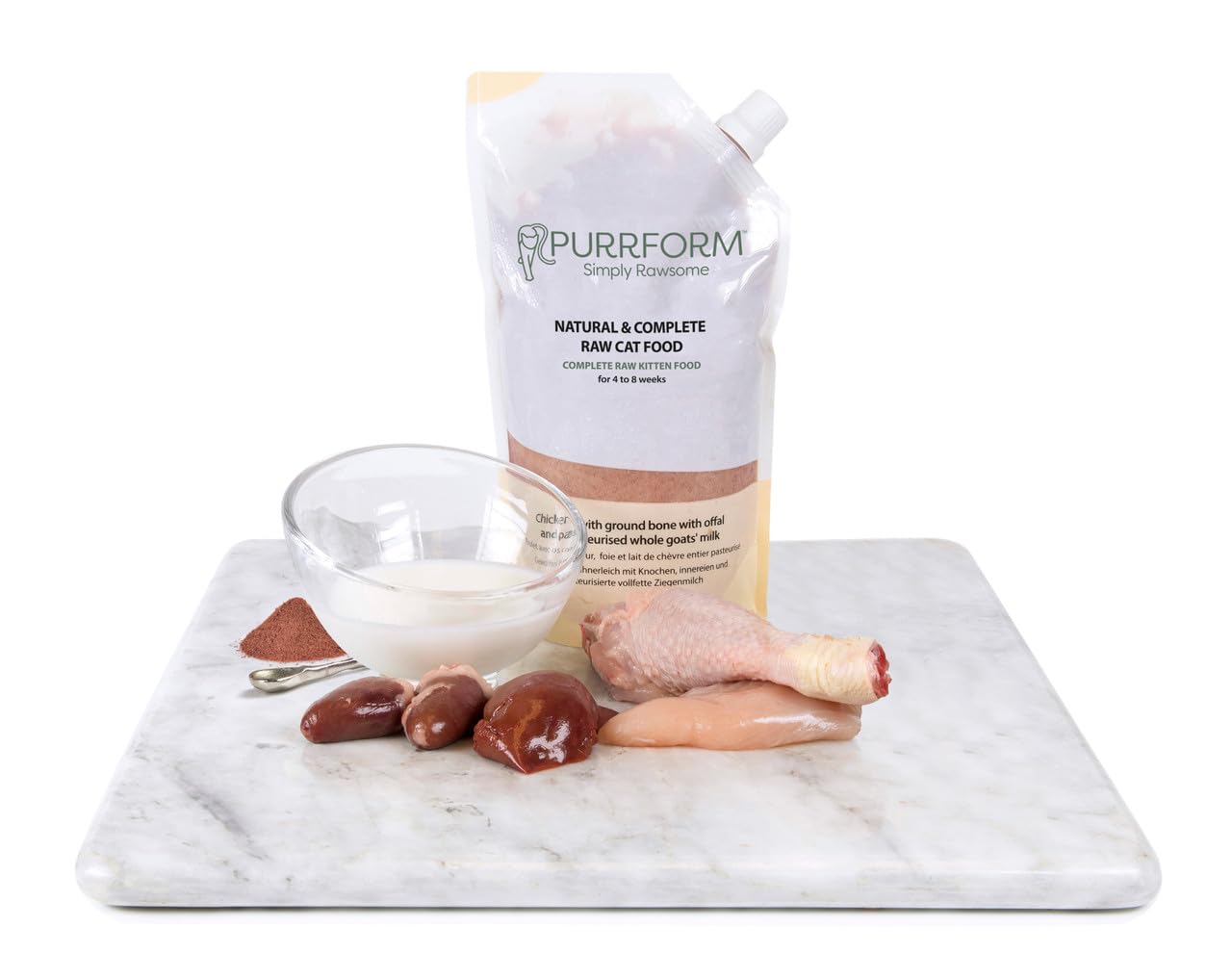 Purrform Kitten Raw Food (10, Purrform Complete Weaning Paste for Kittens- Chicken 450g) โ image 1