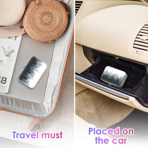 Image of Gerkia Portable Dental Floss Bag - Easy to Store Floss Picks Perfect for Travel, Hotels, Dinners, Appointments, ink tree, 1 Foot (Pack of 1)
