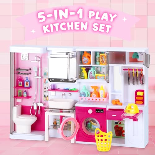Image of Bathroom Playset Pretend Role Play Toys