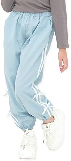 [Bee] ビー ロングパンツ ガールズ 女の子 男の子 キッズ リボン ライン 春 夏 秋 冬 baa03305-1