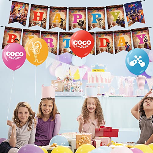 BESTZY Coco Palloncini di Compleanno Coco Addobbi