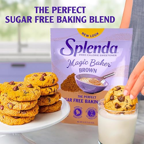 Image of SPLENDA Magic Baker Brown Granulated Baking Blend, 1lb (16 oz) | Zero Calorie, Plant Based, With Stevia, Erythritol and Allulose, Zero Sugar, Keto Friendly