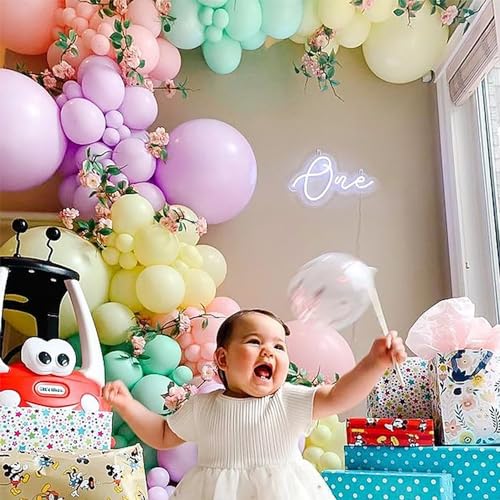 Image of KALOR Pastel Yellow Balloons,100 Pcs 5 Inch Mini Matte Latex Balloons for Balloon Garland Arch, Birthday Decoration, Wedding Party, Baby Shower Decorations