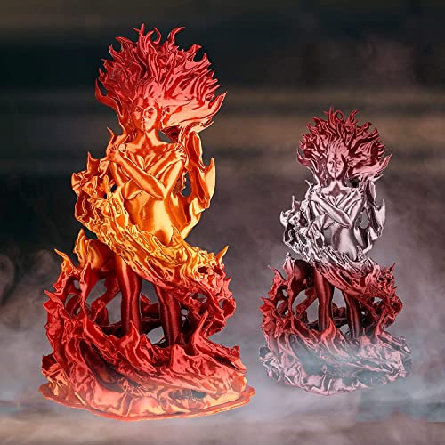 Image of AMOLEN Silk PLA Bundle, 3D Printer Silk Gradient 1.75mm Silk Shiny Filament Bundle Red Gold,Blue Silver, Red Silver,Blue Green, 3D PLA Sets, 200gX 4 Spools