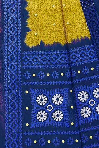 Image of TAMAIRA FASHION Mulmul Pure Cotton Saree For Woman Floral Batik Printed|Office Wear Daily Wear Sarees For Women Without Blouse Piece (Available in 11 Colours)