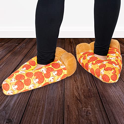 Fuzzy Novelty Food Slippers Womens & Mens, Funny Indoor House Shoes Fun Cute Stocking Stuffer Gift Holiday Christmas Hanukkah #TOP1