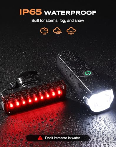 SUYIWEE 1200LM Wide Angle Bike Lights