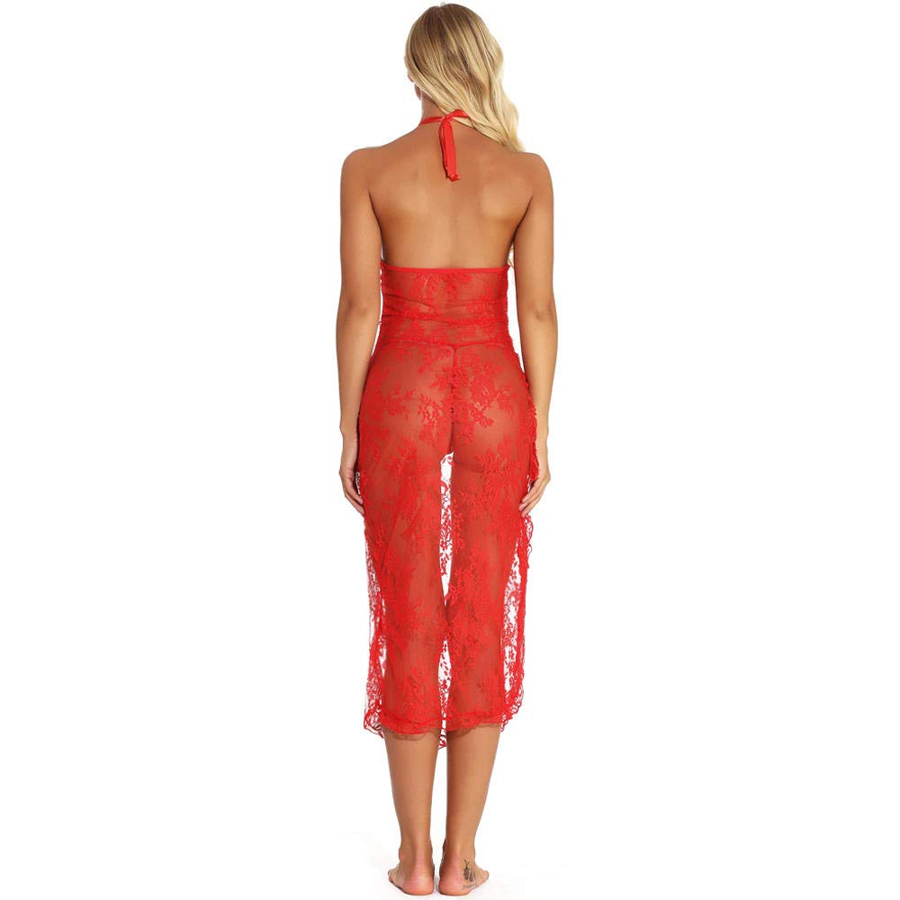 Vestido de Noche de lencería de Encaje Sexy