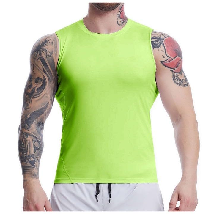 Camiseta de tirantes para hombre que evita el sudor acumulado en el gimnasio