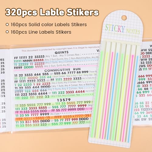 Set de 4 Porta Cartas Mahjong y 320 Notas de Reglas miniatura 3