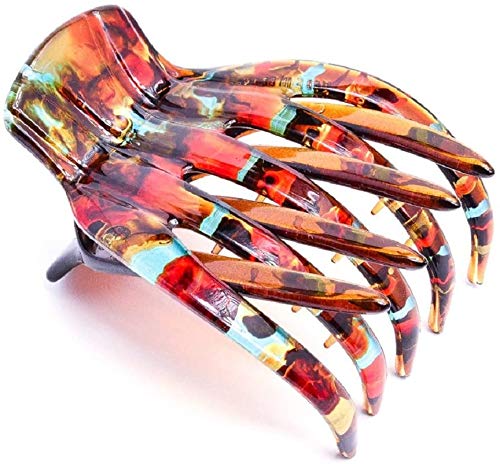 Medusa Heirlooms Small Yoga Clip, Turquoise Tort