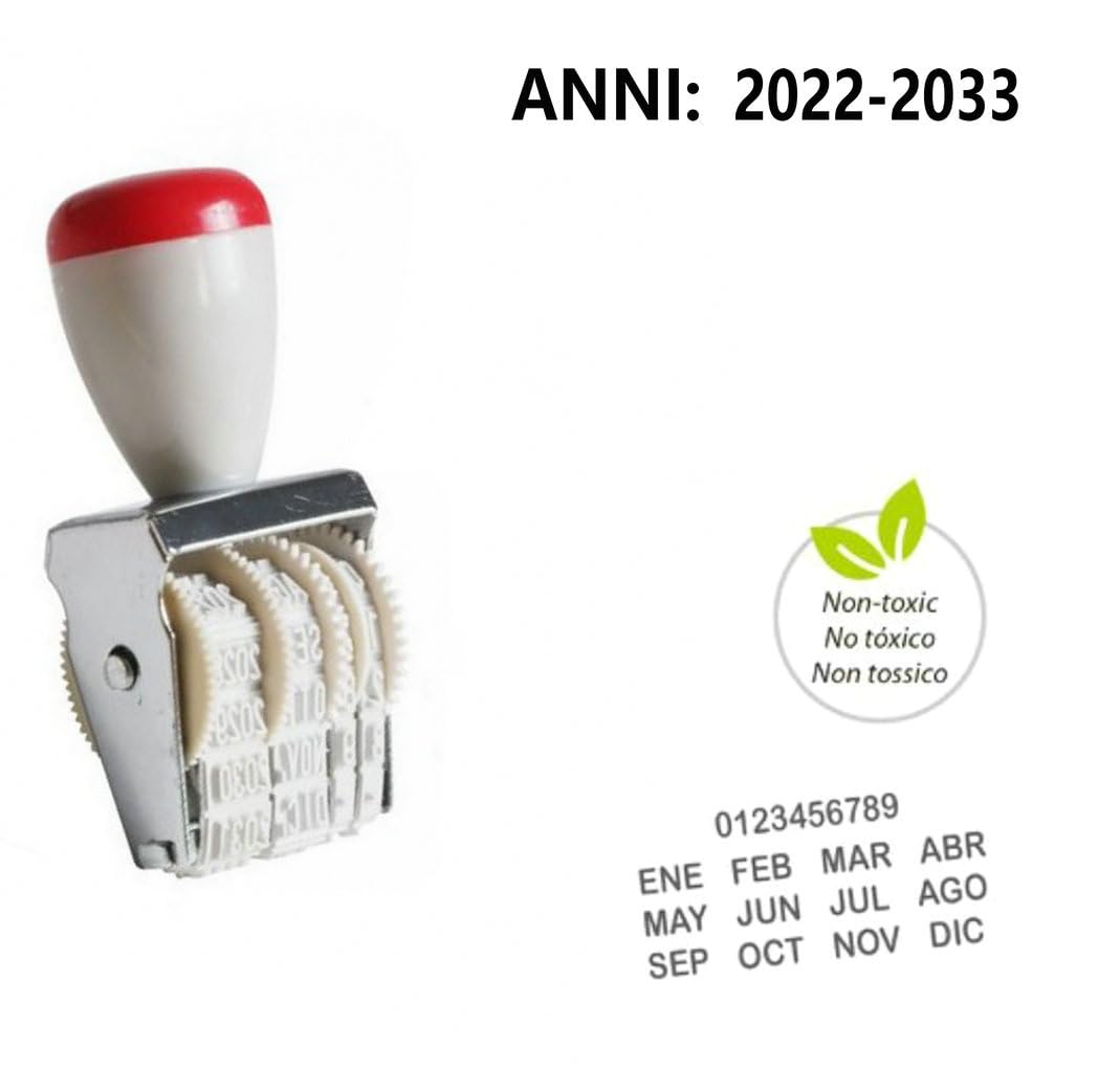 Timbro Datario Manuale Con Data In Italiano: Pratico Per Ufficio E Casa - Foto 7