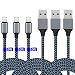 iPhone Charger,Lightning Cable 3Pack 10Ft Sundix iPhone Charger Cable Nylon Braided Charging Cable Cord Compatible X 8 8plus 7 7plus 6s 6s Plus More-Blue
