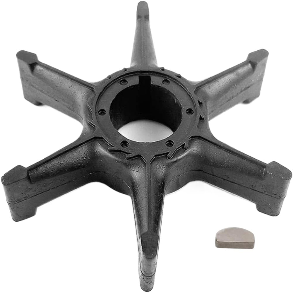 Girante e chiave della pompa dell'acqua compatibili con motori fuoribordo a 2 tempi da 20 HP, 25 HP, 28 A, 30 HP – Sostituisce i codici 689-44352-00, 689-44352-01, 689-44352-02, 18-3067